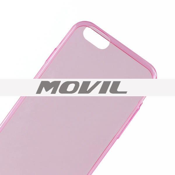 NP-2353 Ultra delgado transparente TPU funda para iPhone 6-13